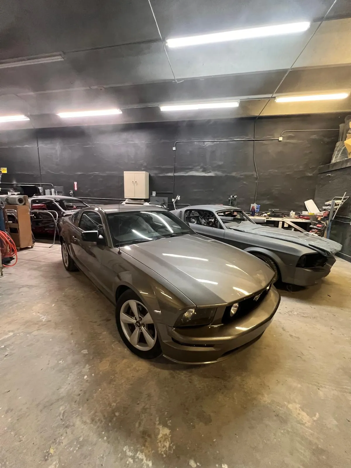 Ford Mustang GT back on the shop floor after paint repair at Craft Collision